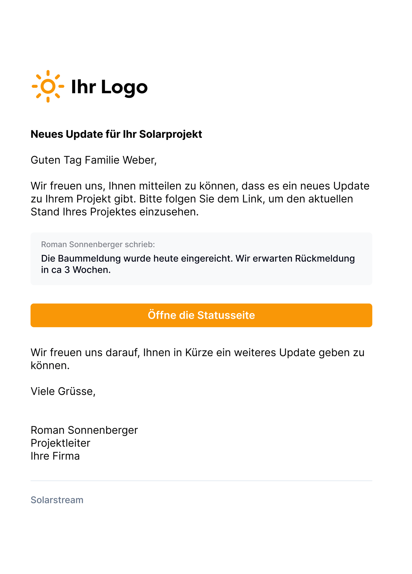Customer communication 1