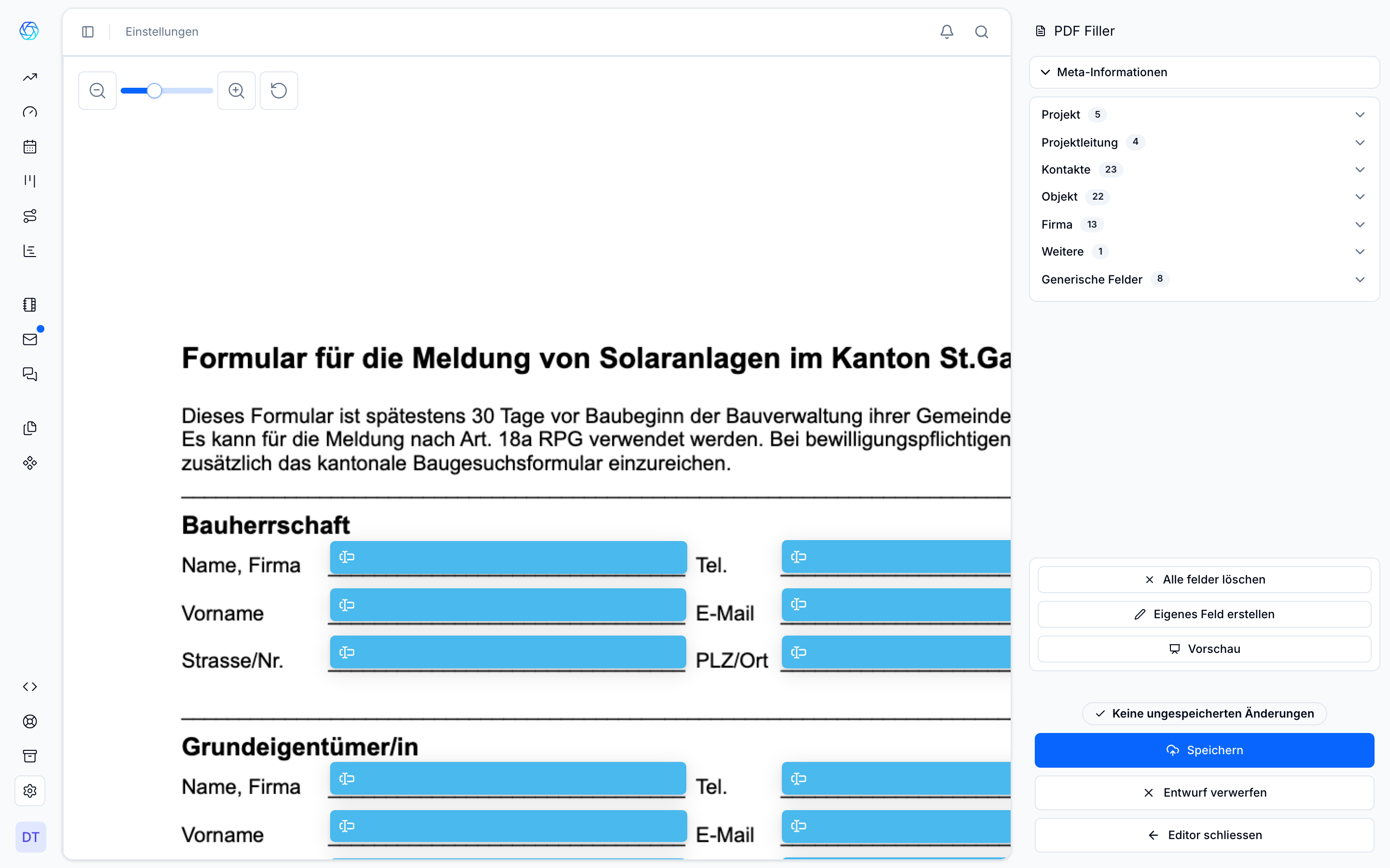 Administration & Anträge
