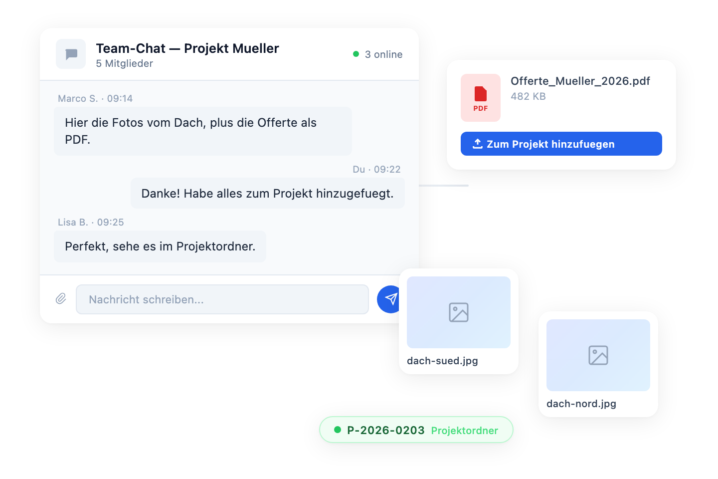 Slack- und Teams-Channels mit Projekten verknüpfen
