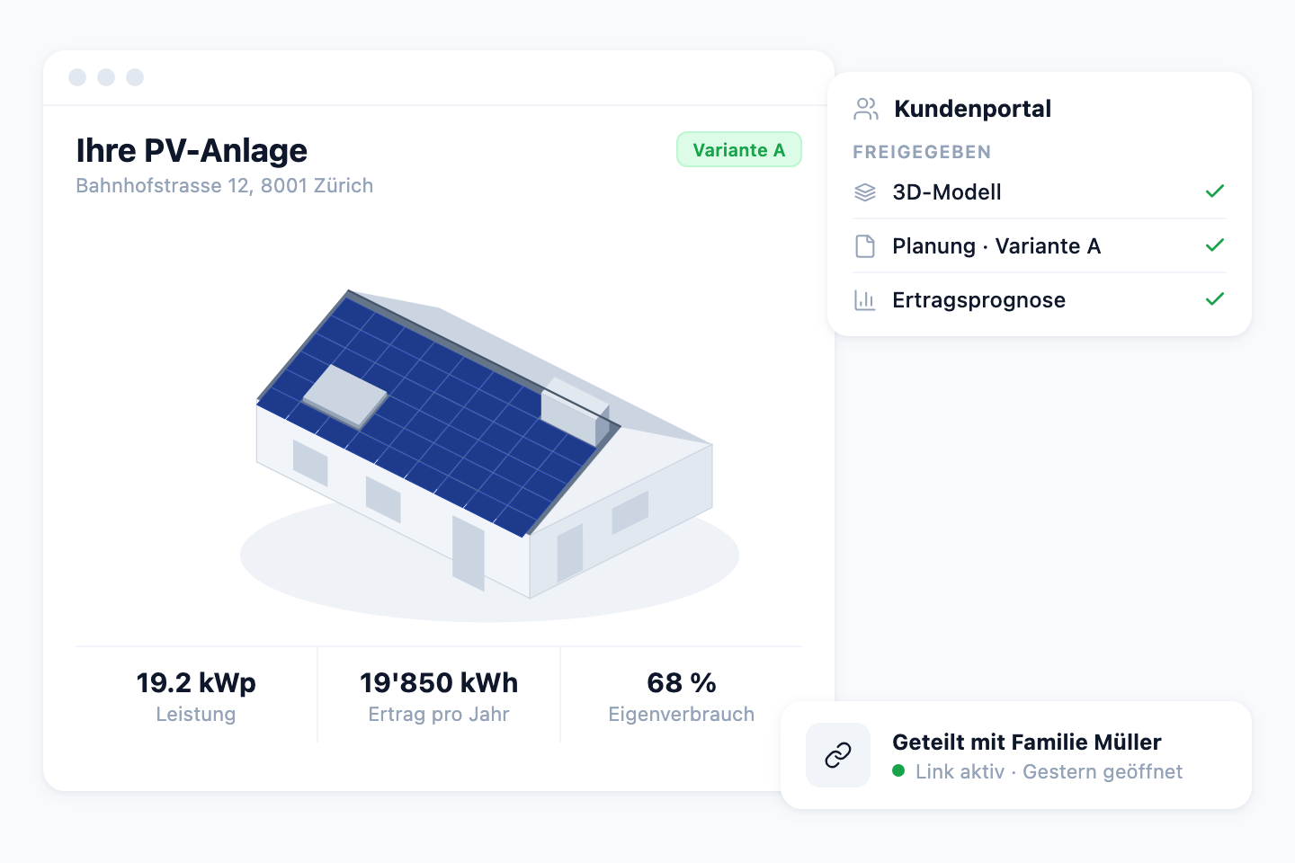 Digitales Kundenportal mit 3D-Sicht