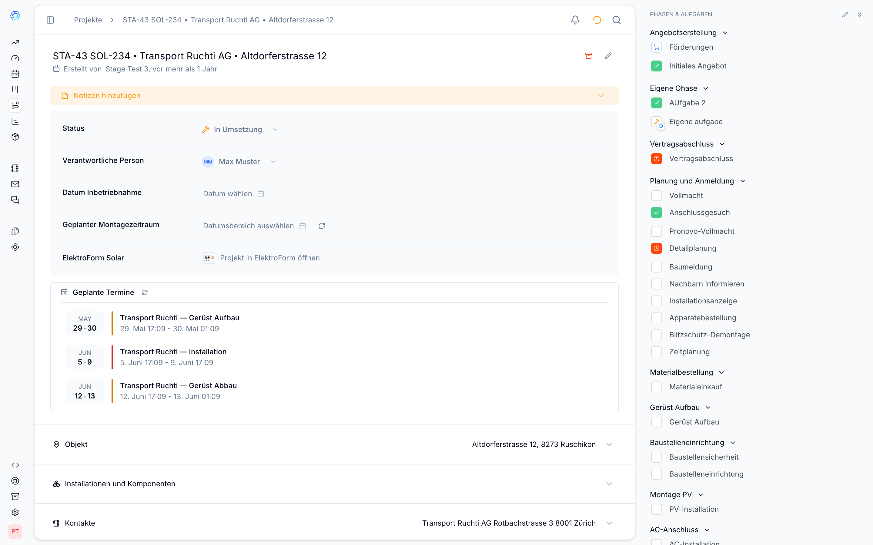 Projektsteuerung für Heizungsinstallateure mit Wachstumskurs